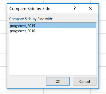 Cómo comparar dos hojas de Excel una al lado de la otra