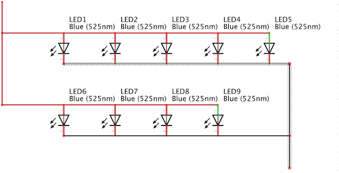 Botón de acceso directo LED Circuito