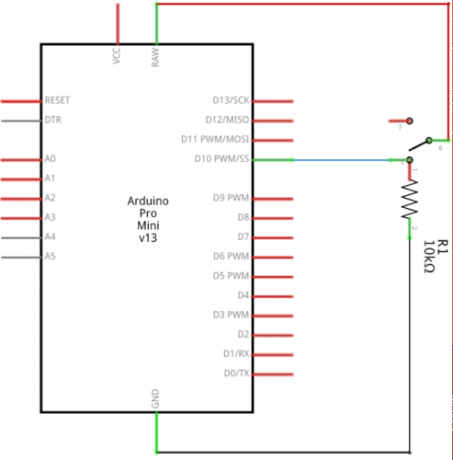 Circuito de acceso directo de Arduino