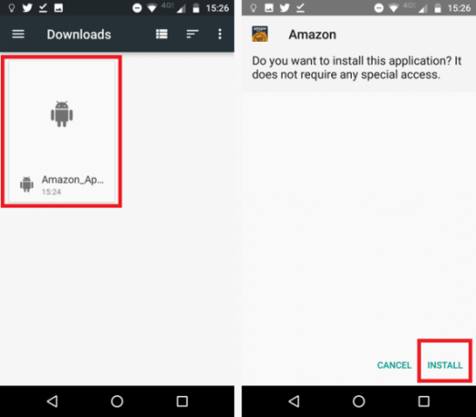 Cómo instalar Amazon Appstore en Android install amazon apk 571x500