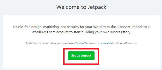 Cómo instalar y configurar Jetpack en su sitio de WordPress wordpress setup jetpack 670x290