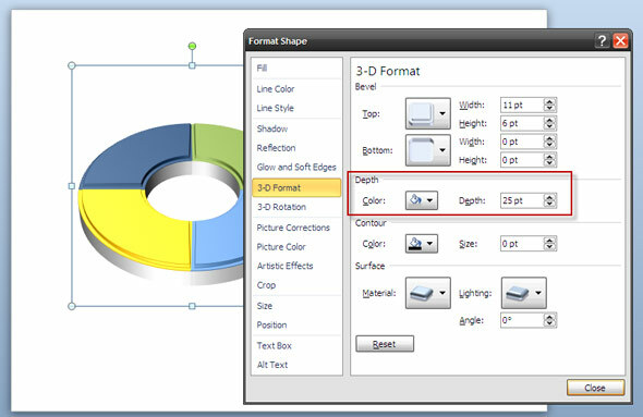 PowerPoint Art: Cómo crear un círculo tridimensional para mostrar un proceso cíclico ppt 3d circle09