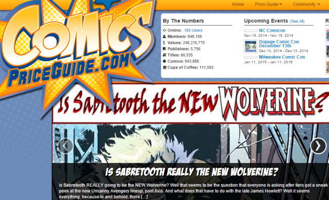 5 sitios web para The Comic Book Fan comicspriceguide