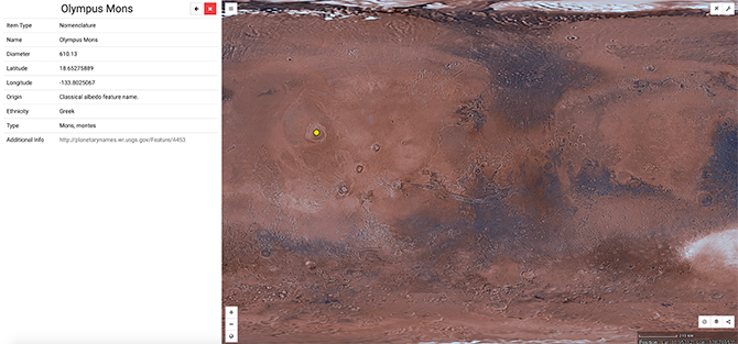 Mapa de Mars Trek