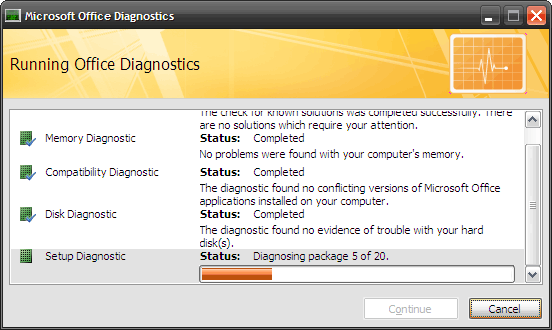 Cómo solucionar problemas de Microsoft Office con la prueba de diagnóstico de MS Office 4