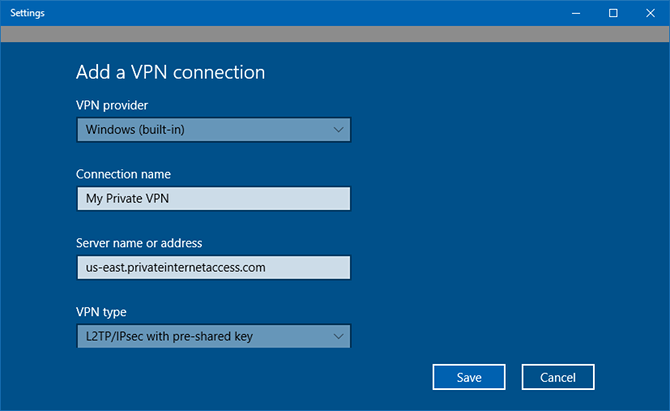 Configurar una conexión VPN en Windows 10