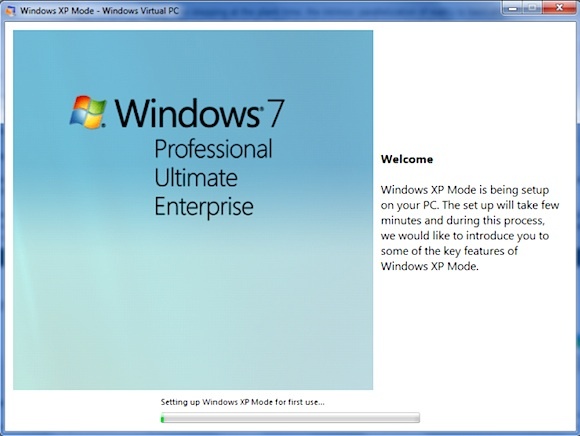 ejecutar el modo Windows XP