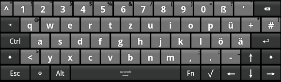 teclado con pantalla táctil de Android