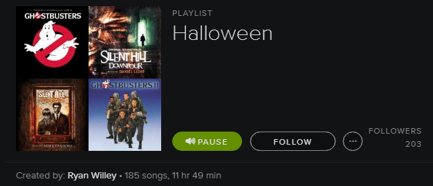 Lista de reproducción de Spotify - Halloween