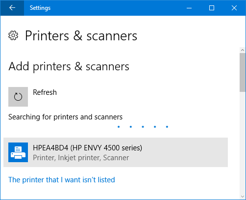 encontrar impresora windows 10