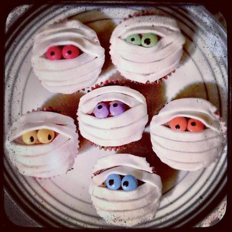 Cupcakes de momia