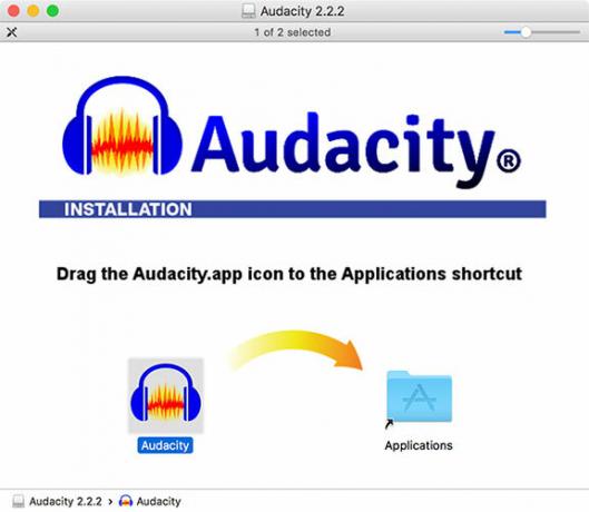 Instalar Audacity para macOS