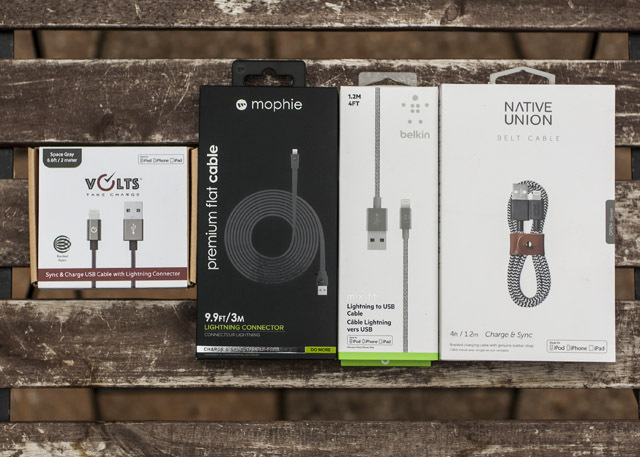 Lightning Cable Review Round-Up todas las cajas