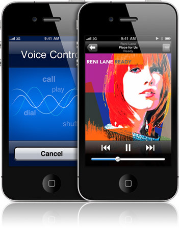 control de voz de iphone