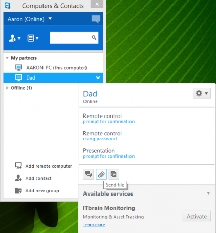 6 TeamViewer Enviar archivo