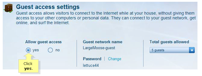 Configuración de acceso de invitado del enrutador inalámbrico
