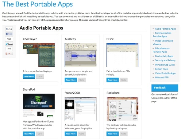 5 sitios web para cada aplicación portátil en la web aplicaciones portátiles