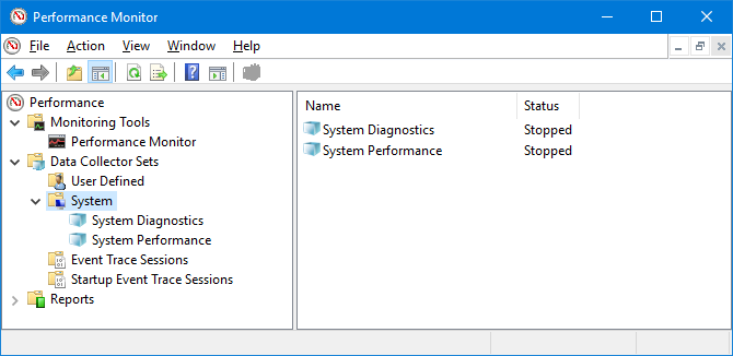 Monitor de rendimiento de Windows 10