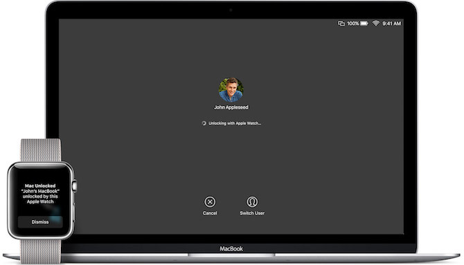 Desbloqueo de Mac con Apple Watch