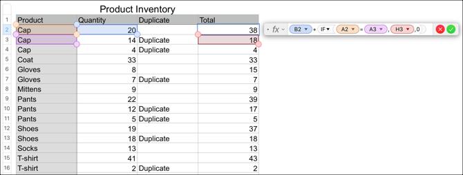 Fórmula para combinar datos en números