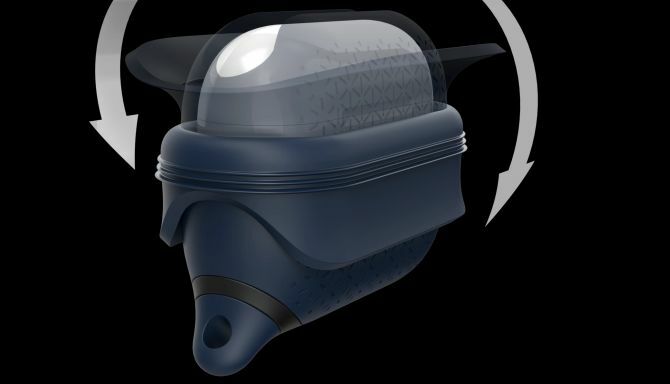 Catalyst Waterproof AirPods Pro Estuche con solapa abierta.