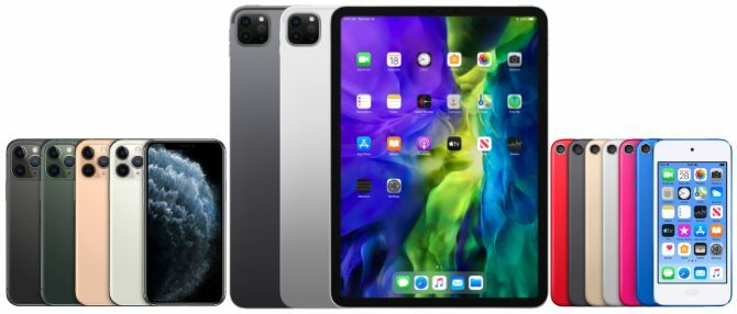 Dispositivos iPhone, iPod touch y iPad Pro