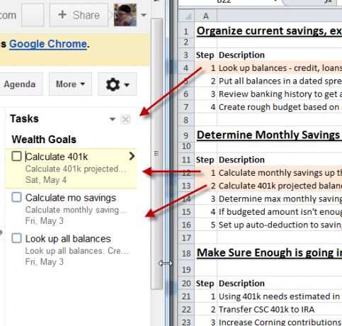 Utilice las tareas de Excel y Google para crear la mejor herramienta de gestión de objetivos que haya sobresalido