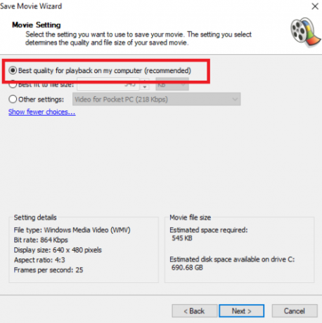 Cómo rotar archivos de video en tu Mac y PC Movie Maker rotar guardar 498x500