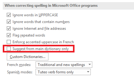 Cómo deletrear y revisar la gramática en Microsoft Word ms word dictionary main
