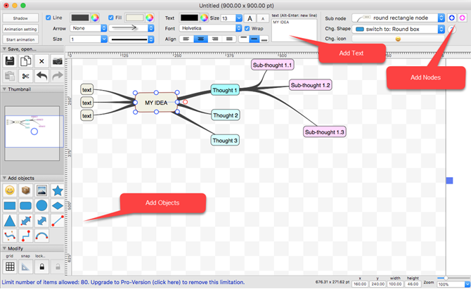 Mapa mental de SimpleMindMap Mac