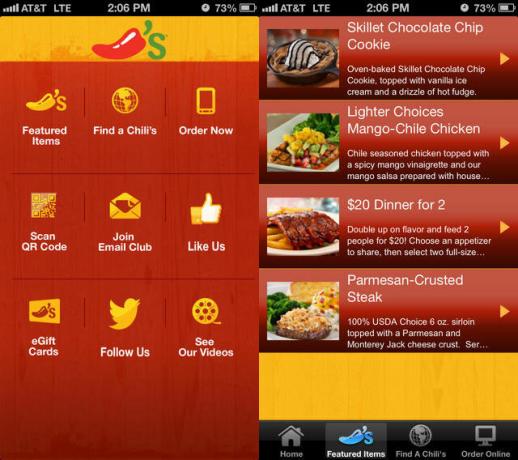 Desde menús de comida hasta blogs de fotos: mis 10 aplicaciones de iOS favoritas de 2013 chilis iphone