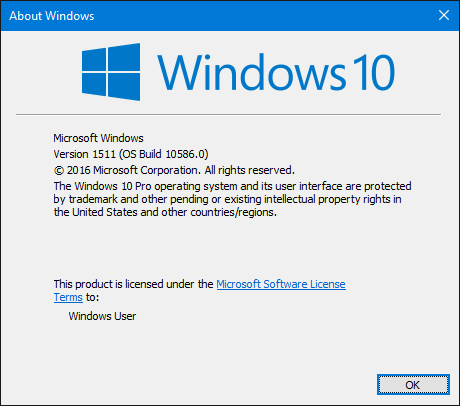 Windows 10 versión 1511