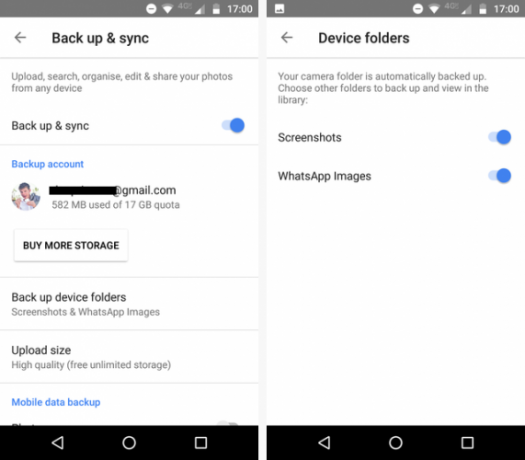 copia de seguridad de android google photos