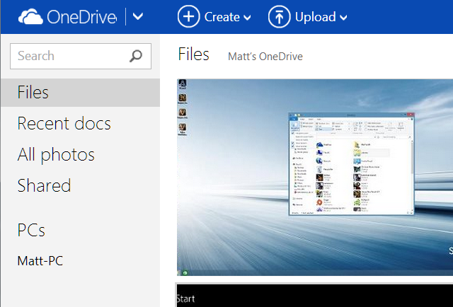 Esta es una captura de pantalla de uno de los mejores programas de Windows llamado OneDrive