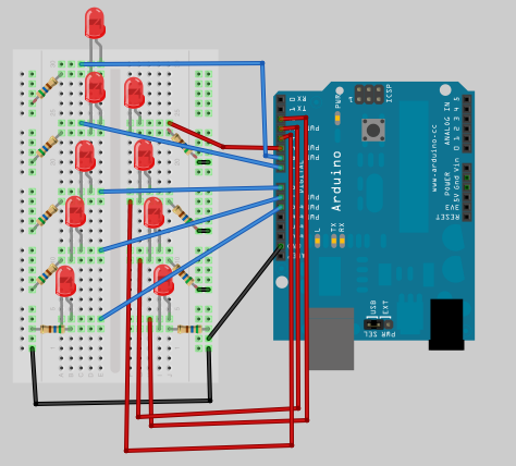 luces de navidad arduino