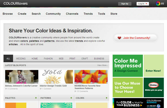 paleta de colores web