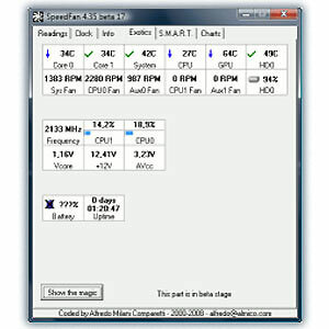 monitor de temperatura del sistema