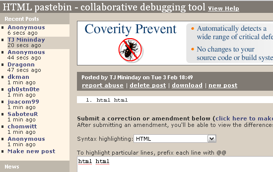 3 portapapeles de Internet para compartir notas y fragmentos de código pastebin