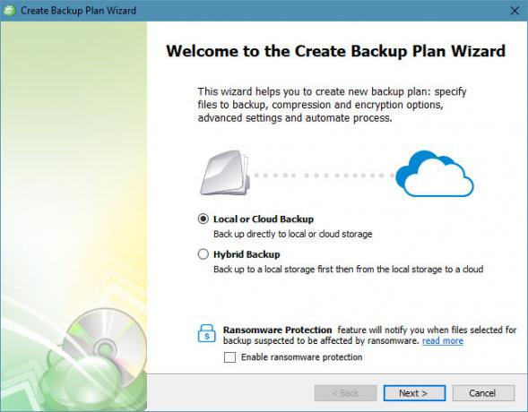 CloudBerry Backup protege archivos en Windows, Mac y Linux 04 Asistente de archivos de copia de seguridad de CloudBerry