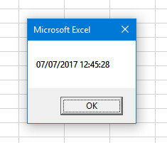 cuadro de mensaje de Excel