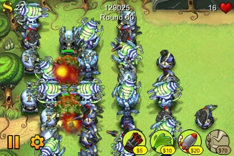 Los mejores juegos de iPhone Tower Defense 2009 + corredores de campo de sorteo3