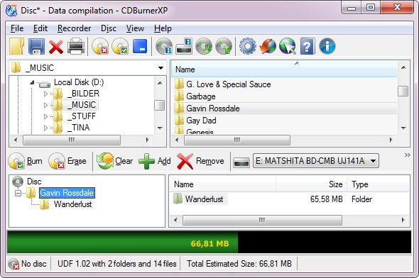 software de grabación de cd