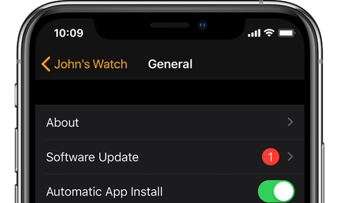 Actualización de Apple Watch