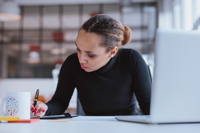 escritorio de mujer