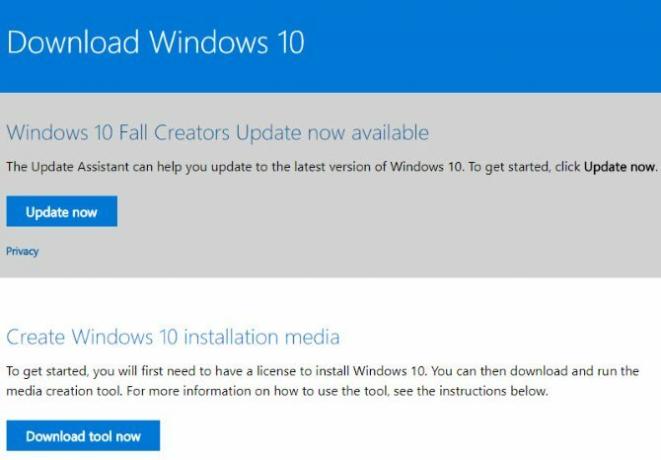 Descarga Windows 10 de Microsoft