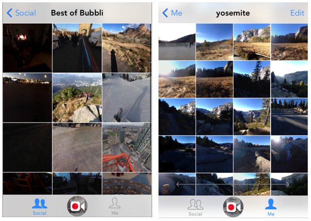 Tome impresionantes fotosferas con Bubbli para iPhone bubbli browse4