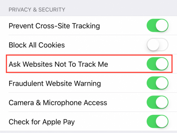 Cómo deshabilitar el seguimiento de anuncios en Safari en iOS 11 Safari iOS11 e1512086679405