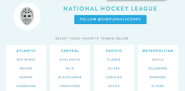 puntajes simples-nhl