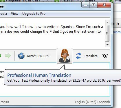 Use Client para Google Translate como agente de traducción de escritorio tclient10