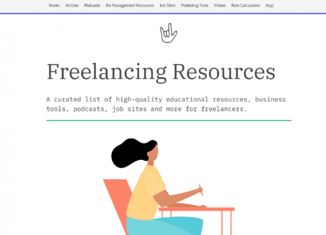 We Freelancing es una lista curada de libros, podcasts, artículos, aplicaciones y otros recursos para freelancers